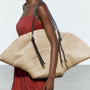 Zara Limited Edition Raffia Tote Bag